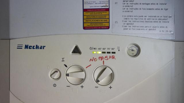 Una caldera de un edificio, en Madrid.