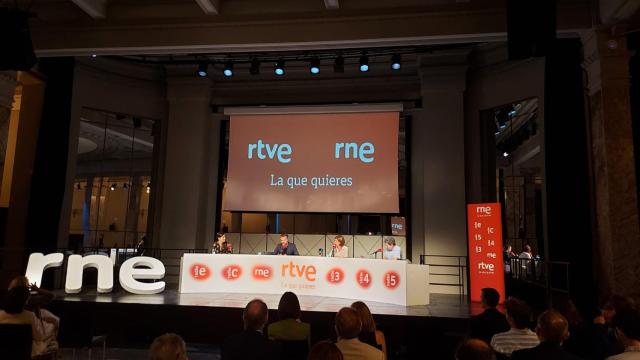 Presentación de RNE en el Círculo de Bellas Artes (Madrid).