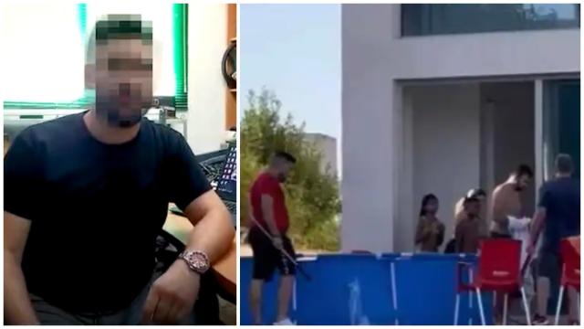 A la izquierda, Víctor, el dueño de la vivienda. A la derecha, el momento en el que se produce la desokupación.