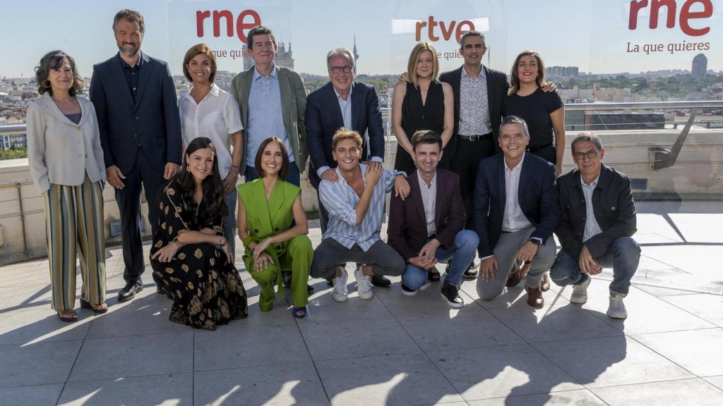 Presentadores y directivos de RNE.
