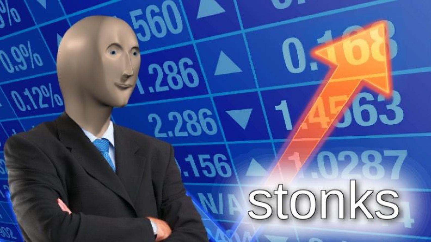 Imagen utilizada en Internet cuando se habla de inversión en 'acciones meme'.
