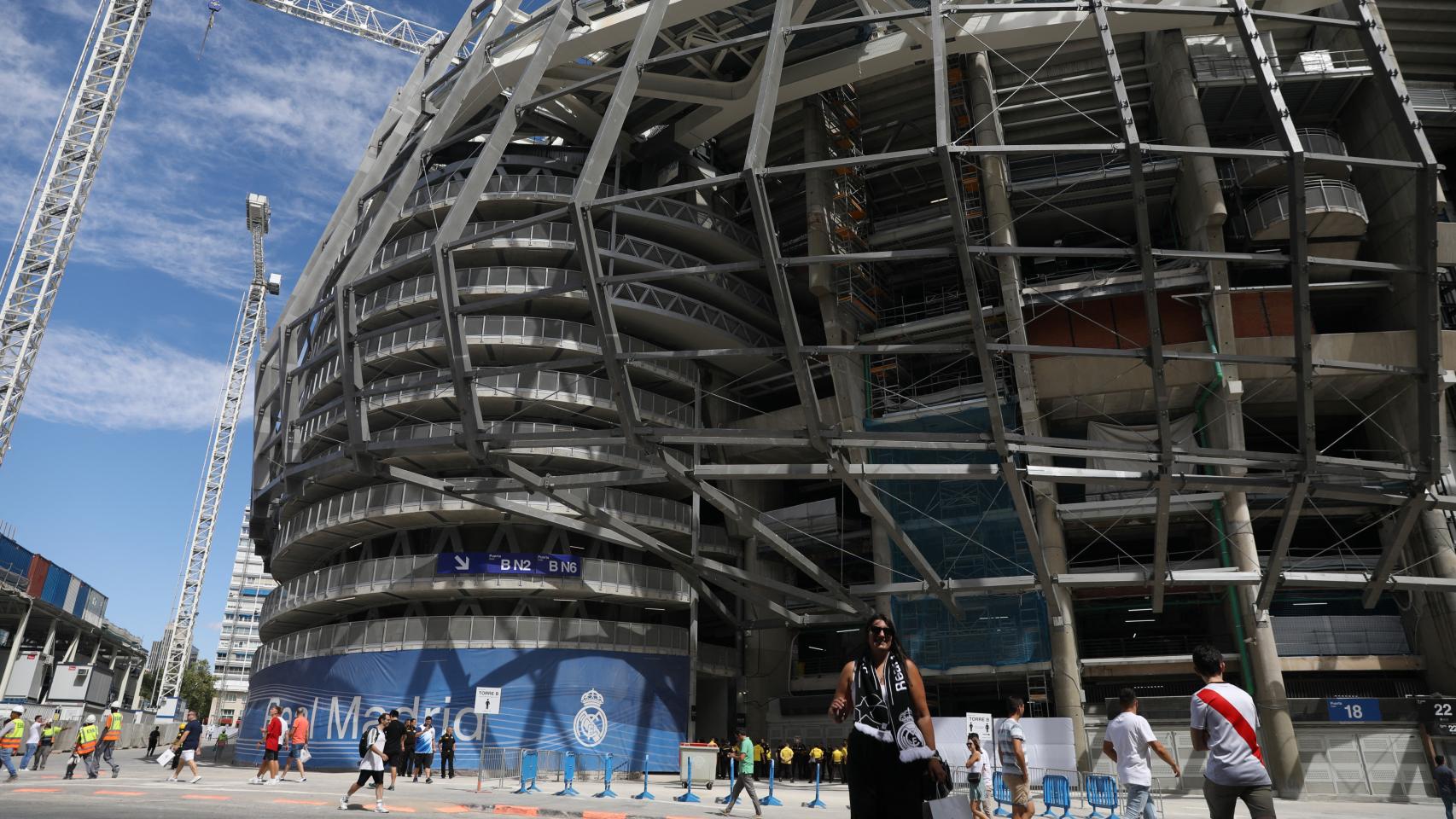 El Santiago Bernabéu, en obras