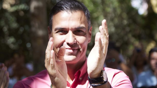 Pedro Sánchez, presidente del Gobierno, en un acto en Sevilla.