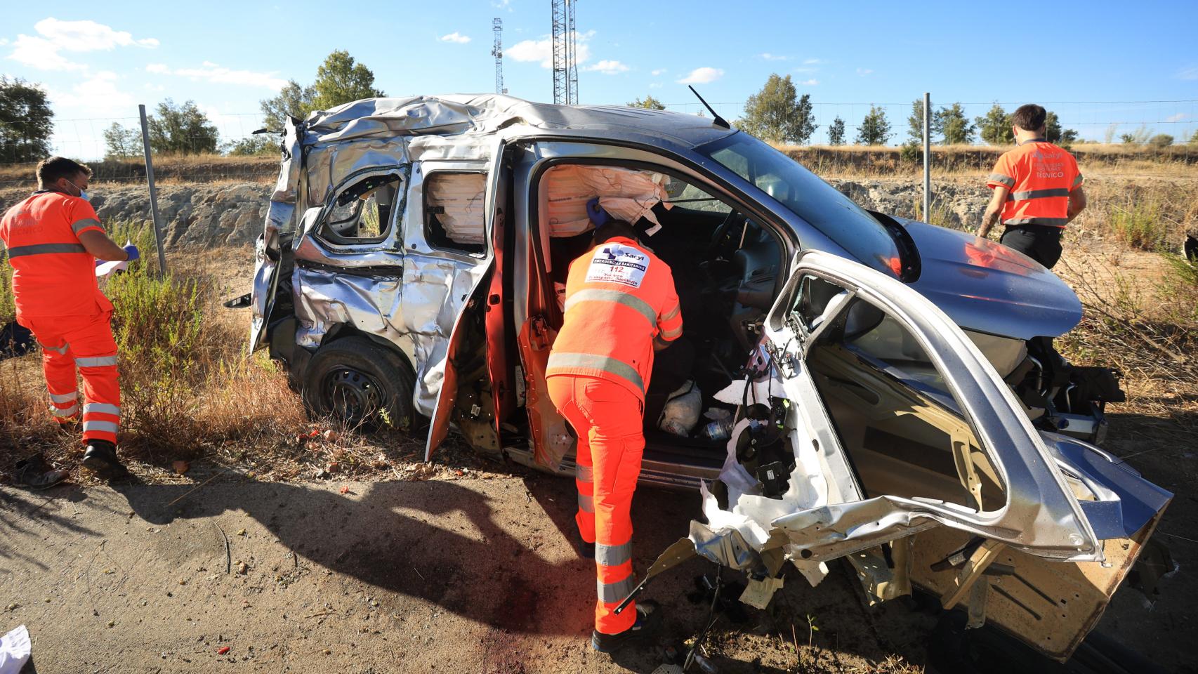 El accidente que ha tenido lugar en San Martín de Yeltes (Salamanca)