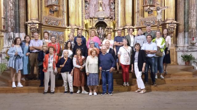 Uno de los grupos que disfrutó de las visitas de 'Cigaleños ilustres'