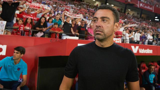 Xavi Hernández, en el Sánchez Pizjuán