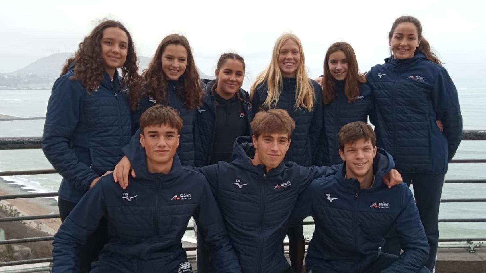 Emma Carrasco, Carla Carrón, Cristina Ciobanu, María Ramos, Jimena Ruiz, Estella Llum Tonrath, Nacho Campos, Guillermo Carrey y Carlos Garach.