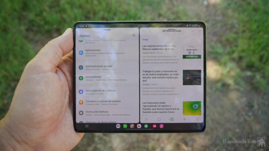 La productividad es la gran ventaja de los plegables como el Galaxy Z Fold 4
