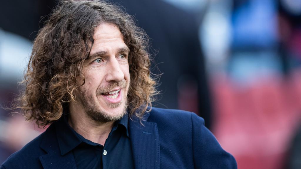 Carles Puyol, con Ernesto Valverde.