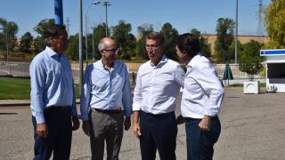 Visita de Alberto Núñez Feijóo a Salamanca, acompañado por Mañueco, Iglesias y Carbayo
