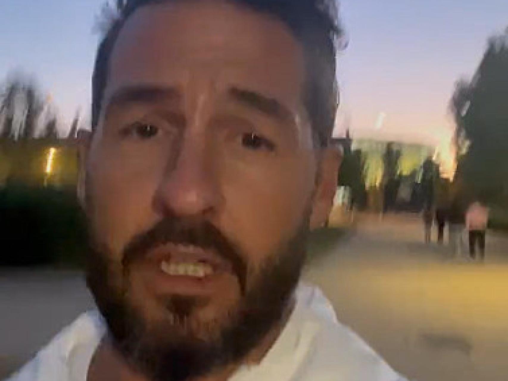 El Chef Peña denunciando lo ocurrido en Zorrilla