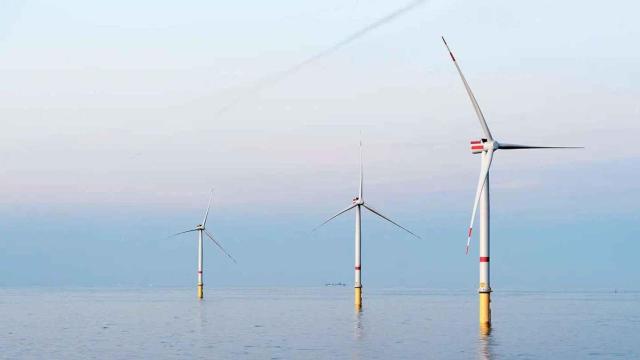 Turbinas de parque eólico marino
