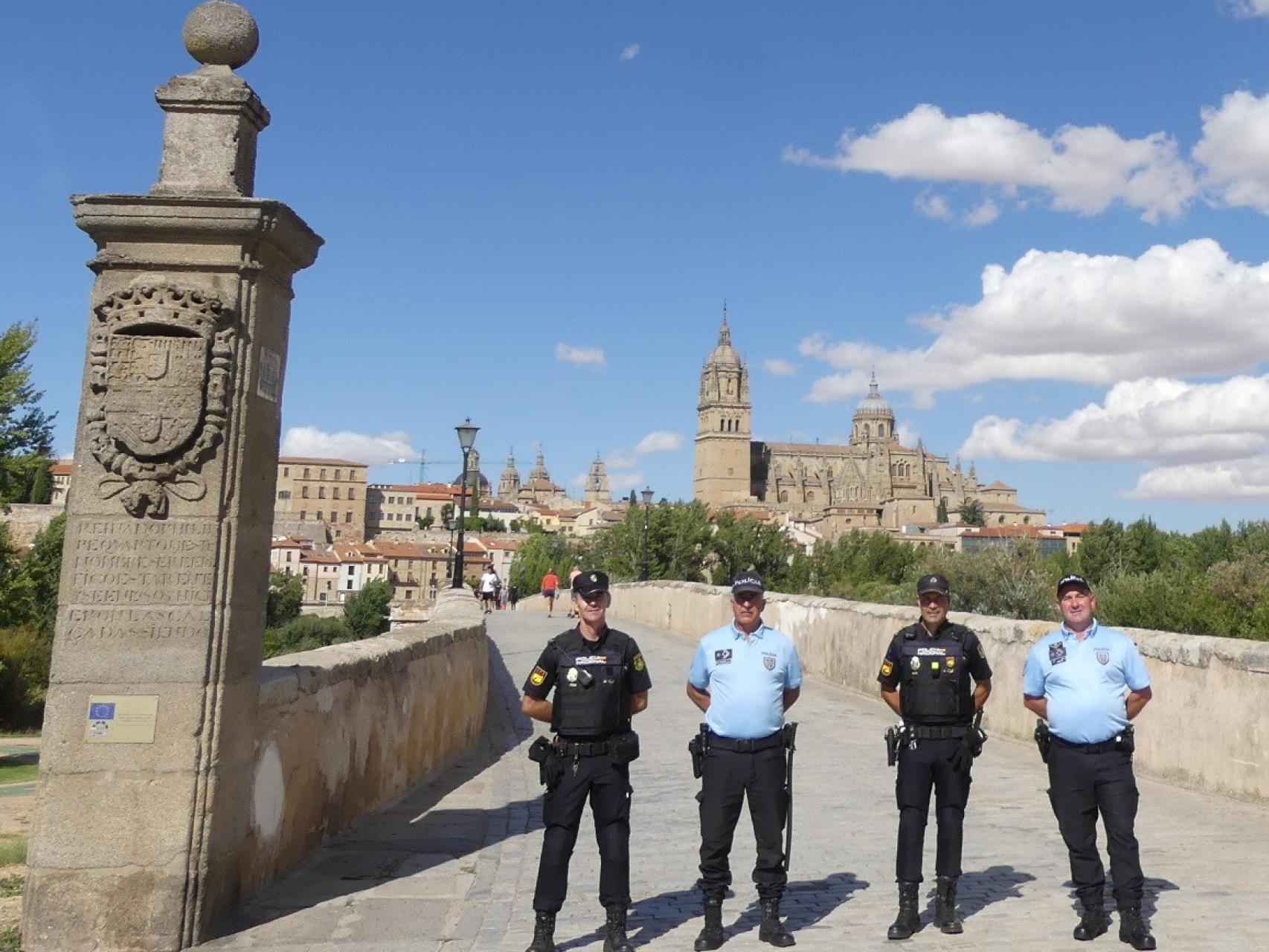 Cuatro agentes de la Policía Nacional de Salamanca y de la Policía de la Portugal