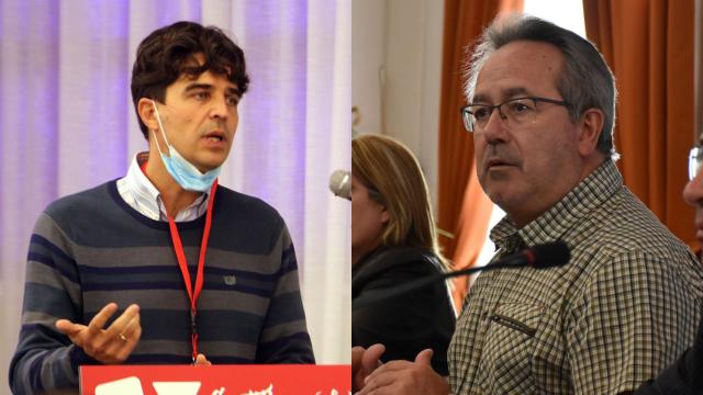 Juan Gascón y Francisco Guarido, en un montaje