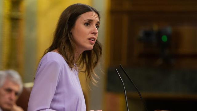 La ministra de Igualdad, Irene Montero, en el Congreso de los Diputados.