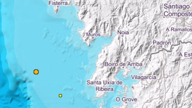 Terremotos registrados en el Atlántico