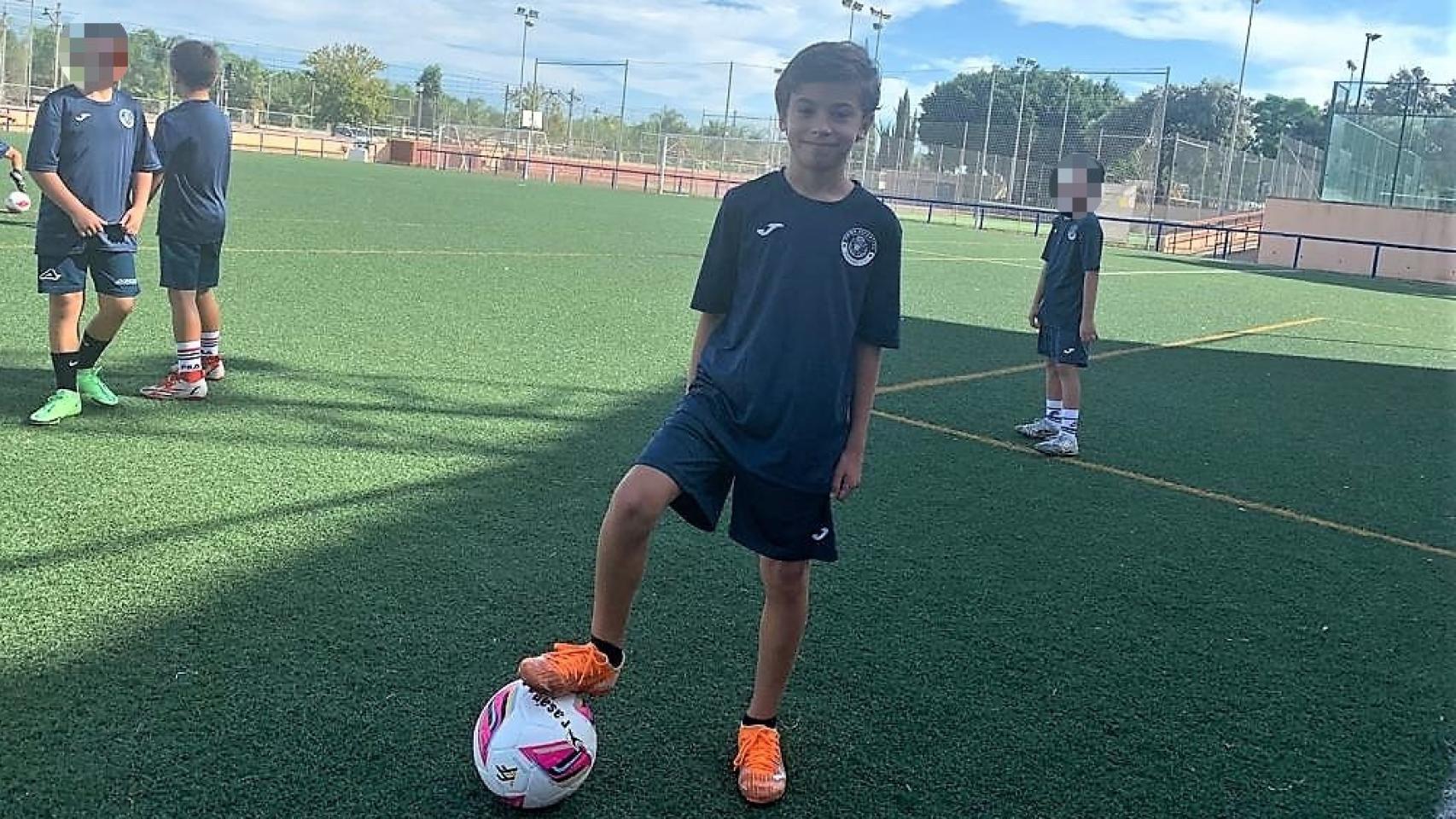 El jugador Marc, en un entrenamiento.