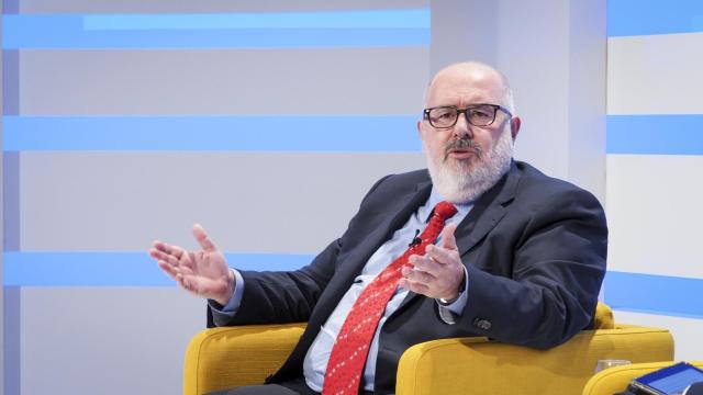 Pedro Alfonso Martín, presidente de la CEOE Tenerife, durante su intervención en el II Foro Económico Español: 'Canarias una mirada hacia el futuro'.