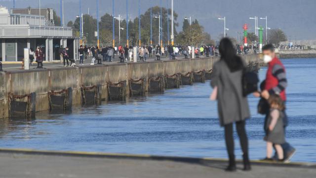 Las defensas del Muelle de Trasatlánticos de A Coruña.