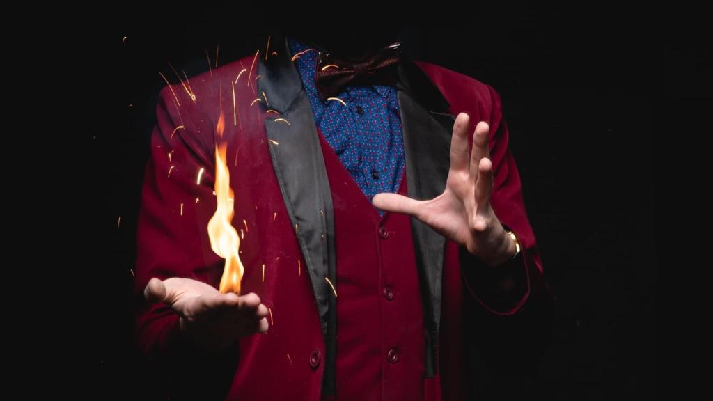 Espectáculo de magia e ilusionismo.