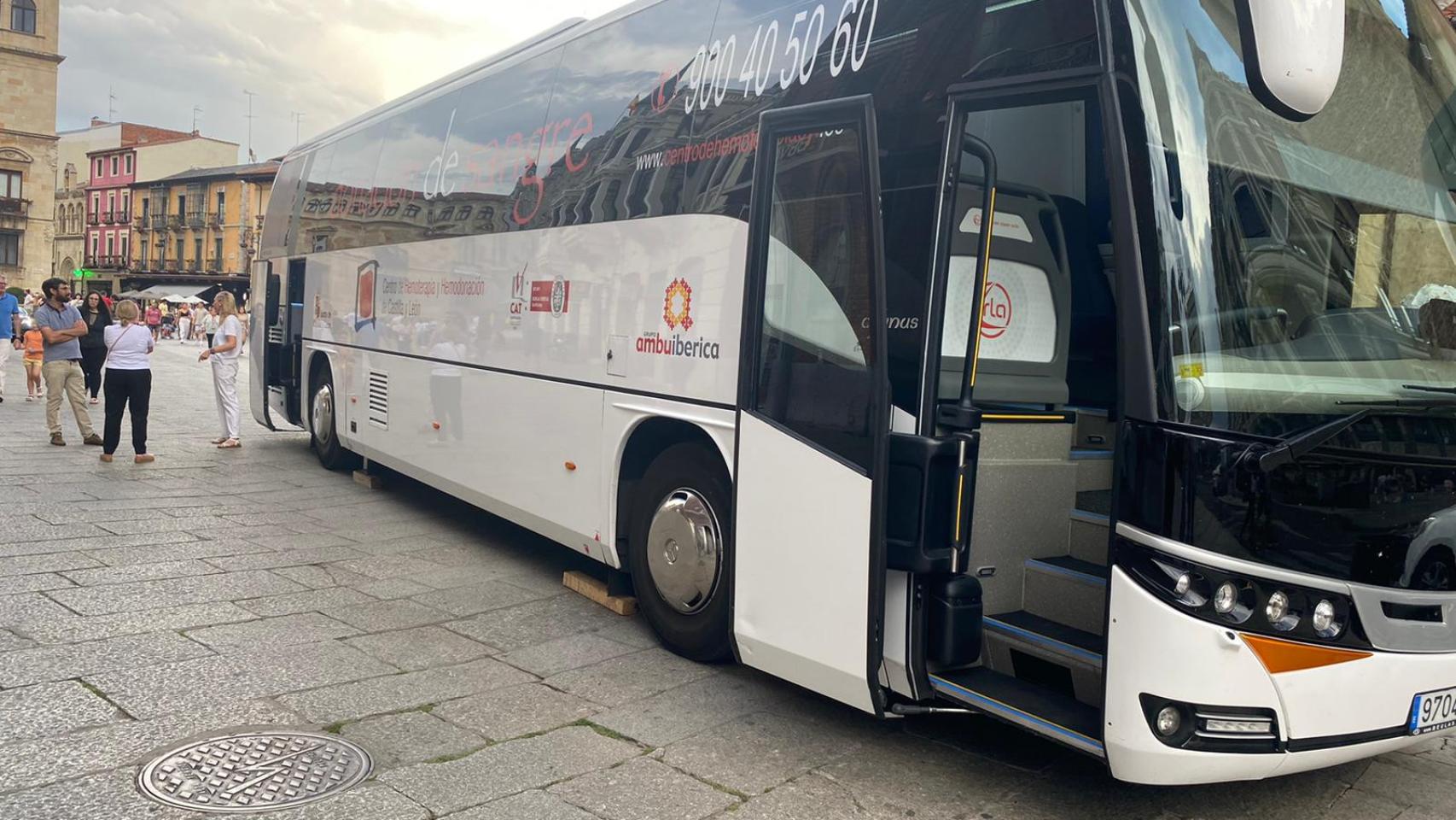 Autobús para donar sangre