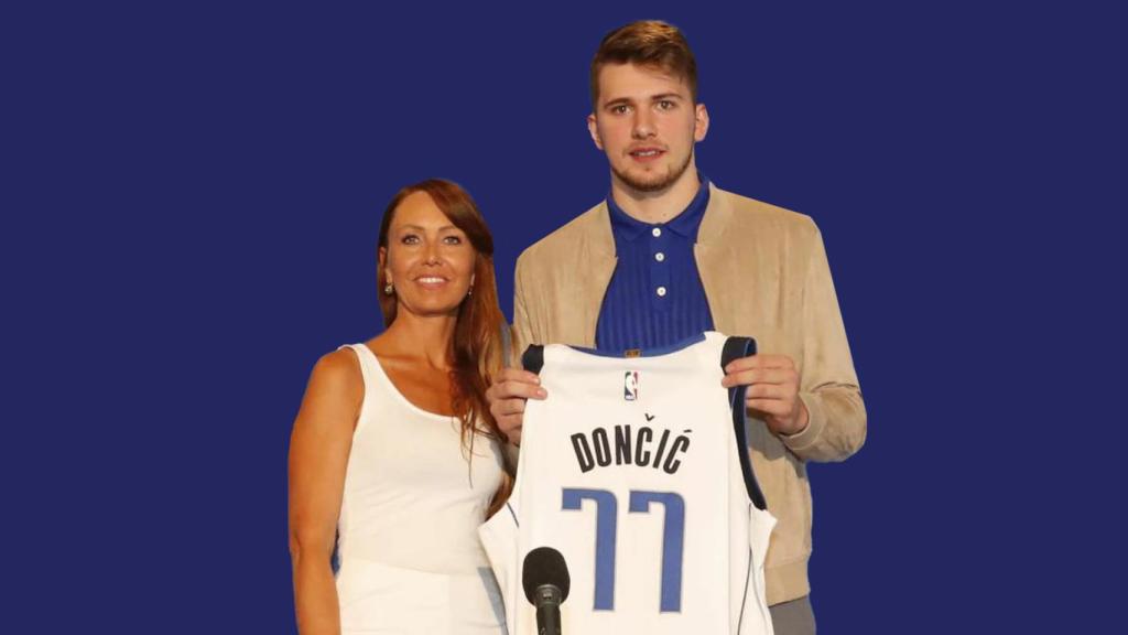 Mirjam Poterbin y Luka Doncic.