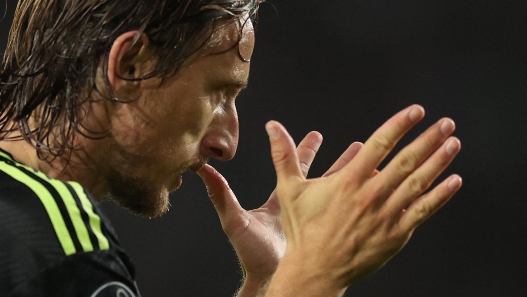 Luka Modric, con el Real Madrid