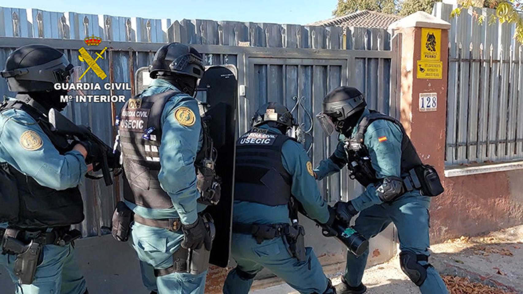 Operación antidroga en Hormigos (Toledo).
