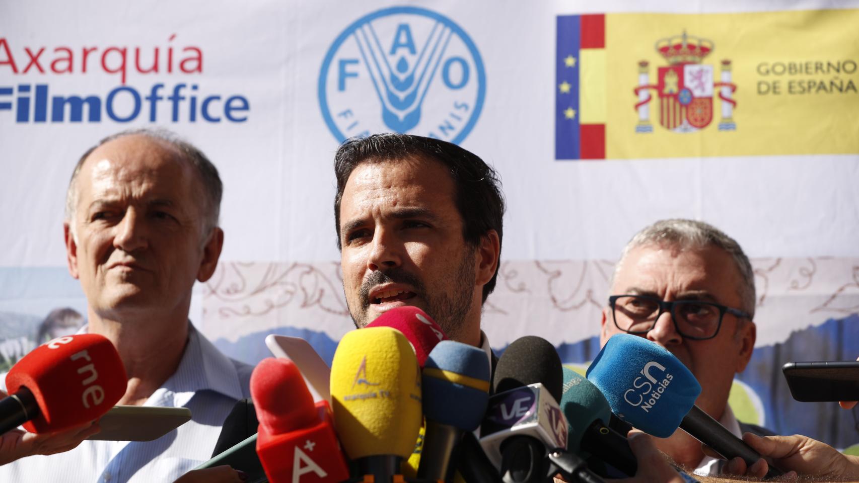 El ministro de consumo, Alberto Garzón, este viernes en Málaga.