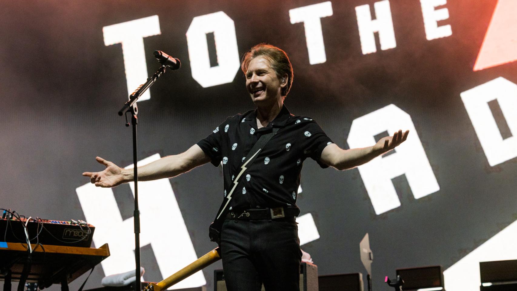 Franz Ferdinand en un momento de su actuación en Málaga.