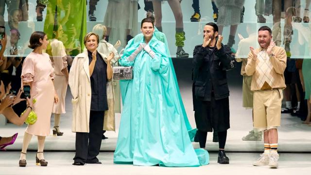 Linda Evangelista en el desfile de Fendi en Nueva York.