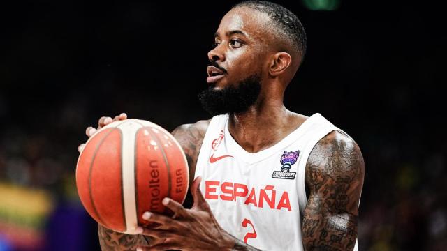 Lorenzo Brown, en el partido de octavos del Eurobasket 2022 entre España y Lituania