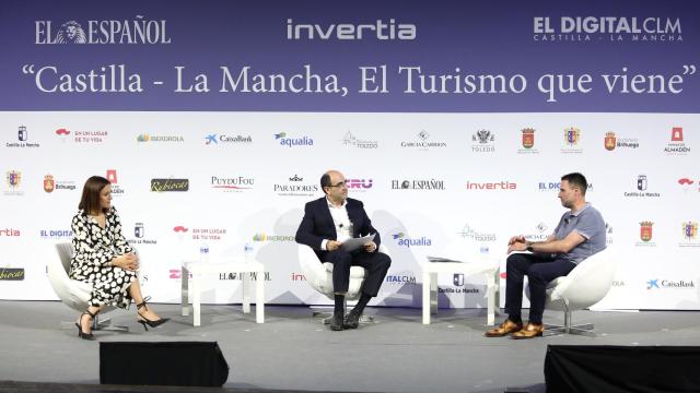 Ana Isabel Fernández Samper, Eusebio Cedena y Fran Martínez, de izquierda a derecha.
