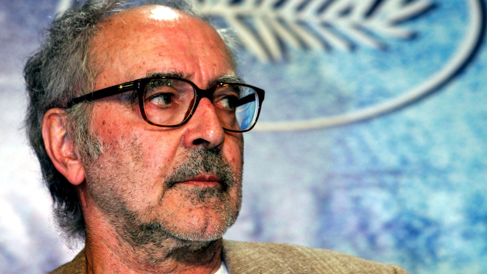 Jean-Luc Godard en una foto de archivo en 2004 en el Festival de Cannes. Foto: Vincent Kessler