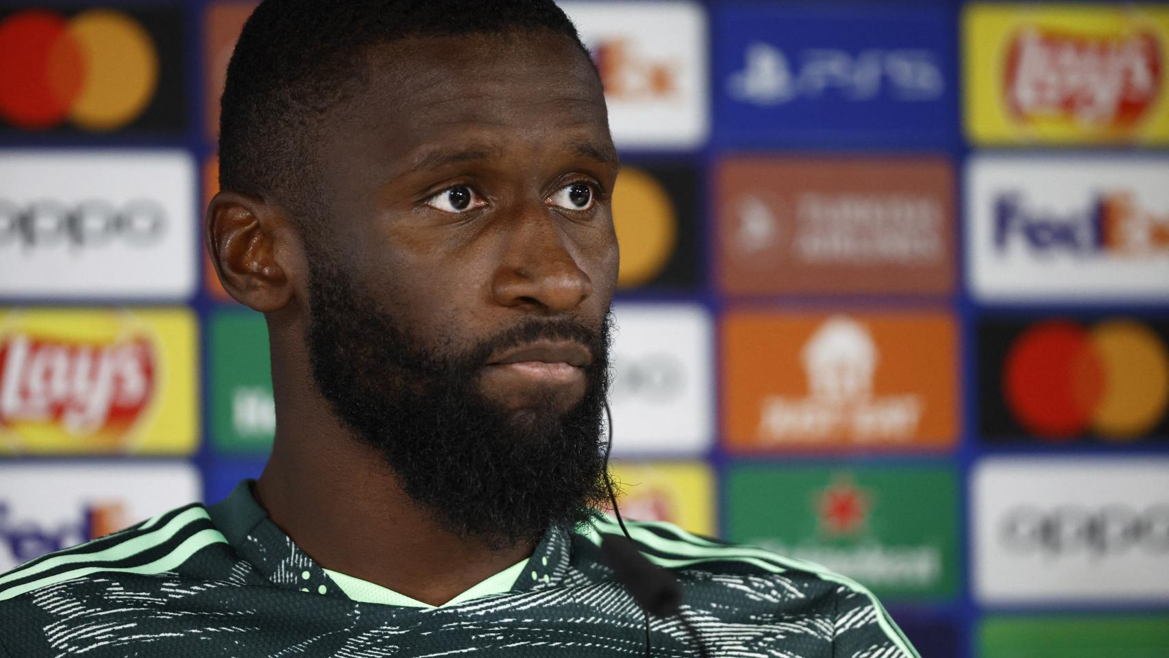 Antonio Rüdiger, en rueda de prensa
