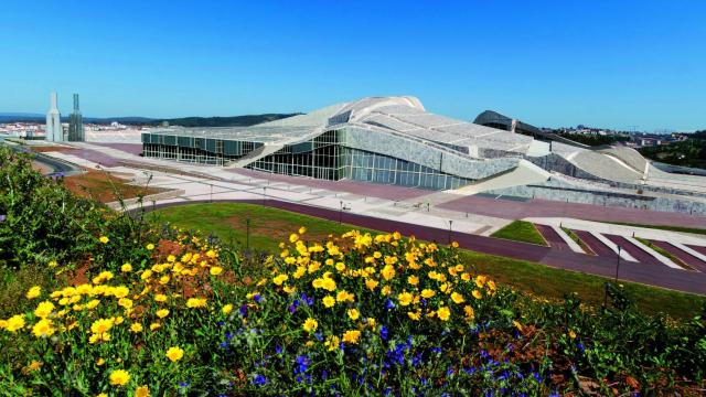 Imagen exterior de la Ciudad de la Cultura.