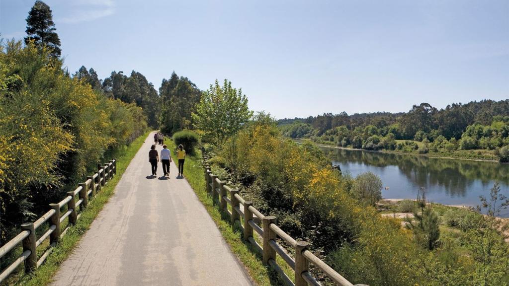 Tramo de la ecopista del Miño