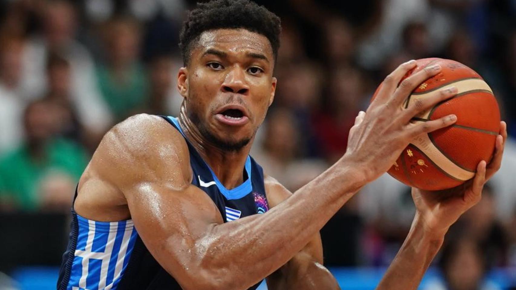 Giannis Antetokounmpo, durante el Alemania - Grecia del Eurobasket 2022