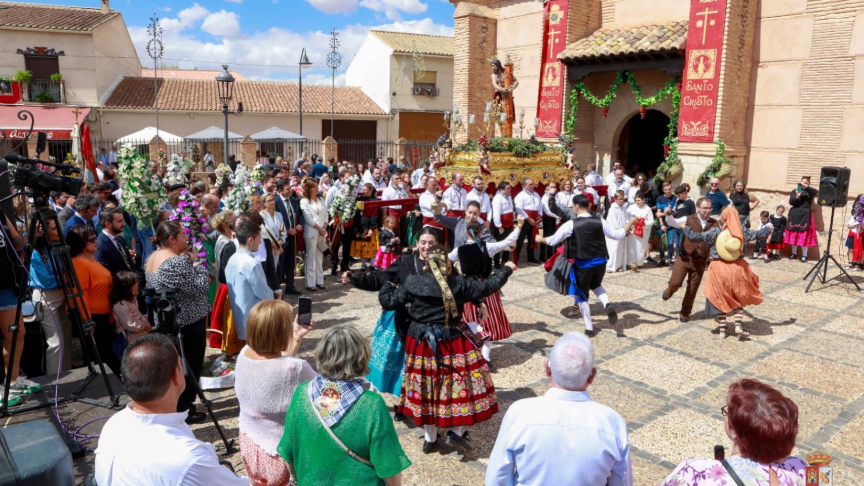 Procesión de las Alabardas del Cristo en Bolaños de Calatrava (Ciudad Real).