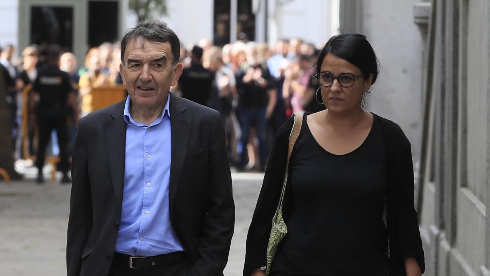 Anna Gabriel llega al Supremo para declarar.
