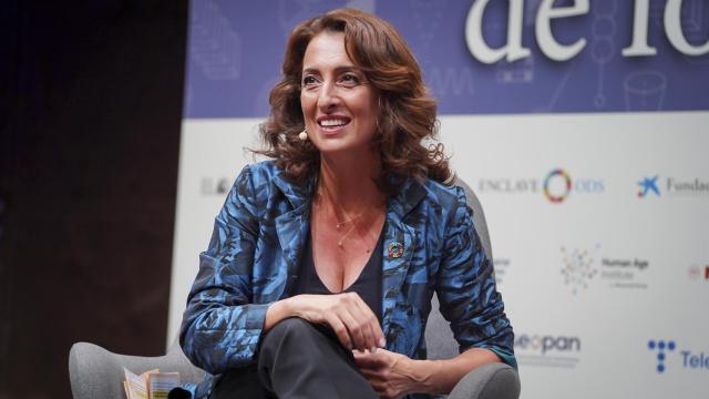 Therese Jamaa, vicepresidenta de Huawei España, durante su intervención en la primera jornada del I Observatorio de los ODS.