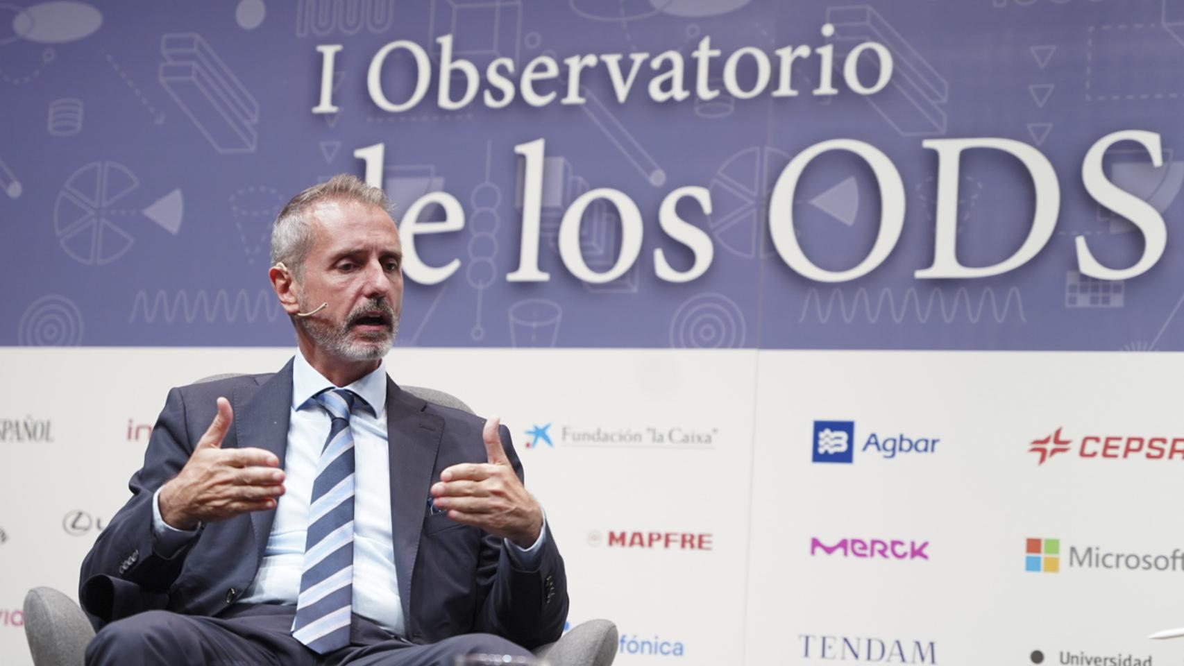 Marc Murtra, presidente de Indra, durante su intervención en la primera jornada del I Observatorio de los ODS.