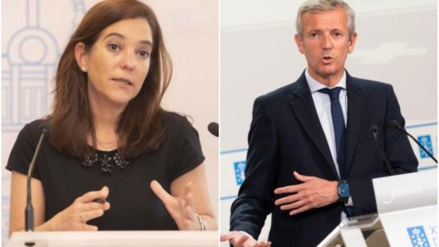 Inés Rey y Alfonso Rueda.