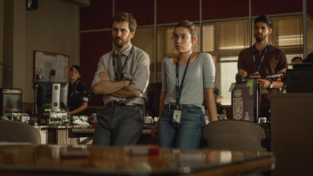 El equipo policial español, liderado por Millán y Susi.