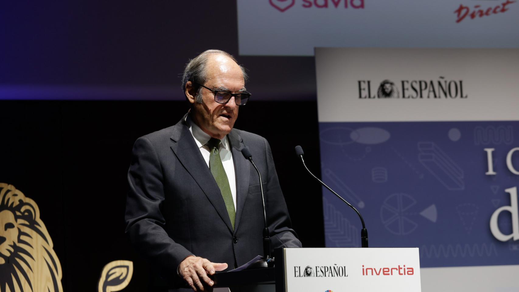 El Defensor del Pueblo, Ángel Gabilondo, durante el I Observatorio de los ODS.