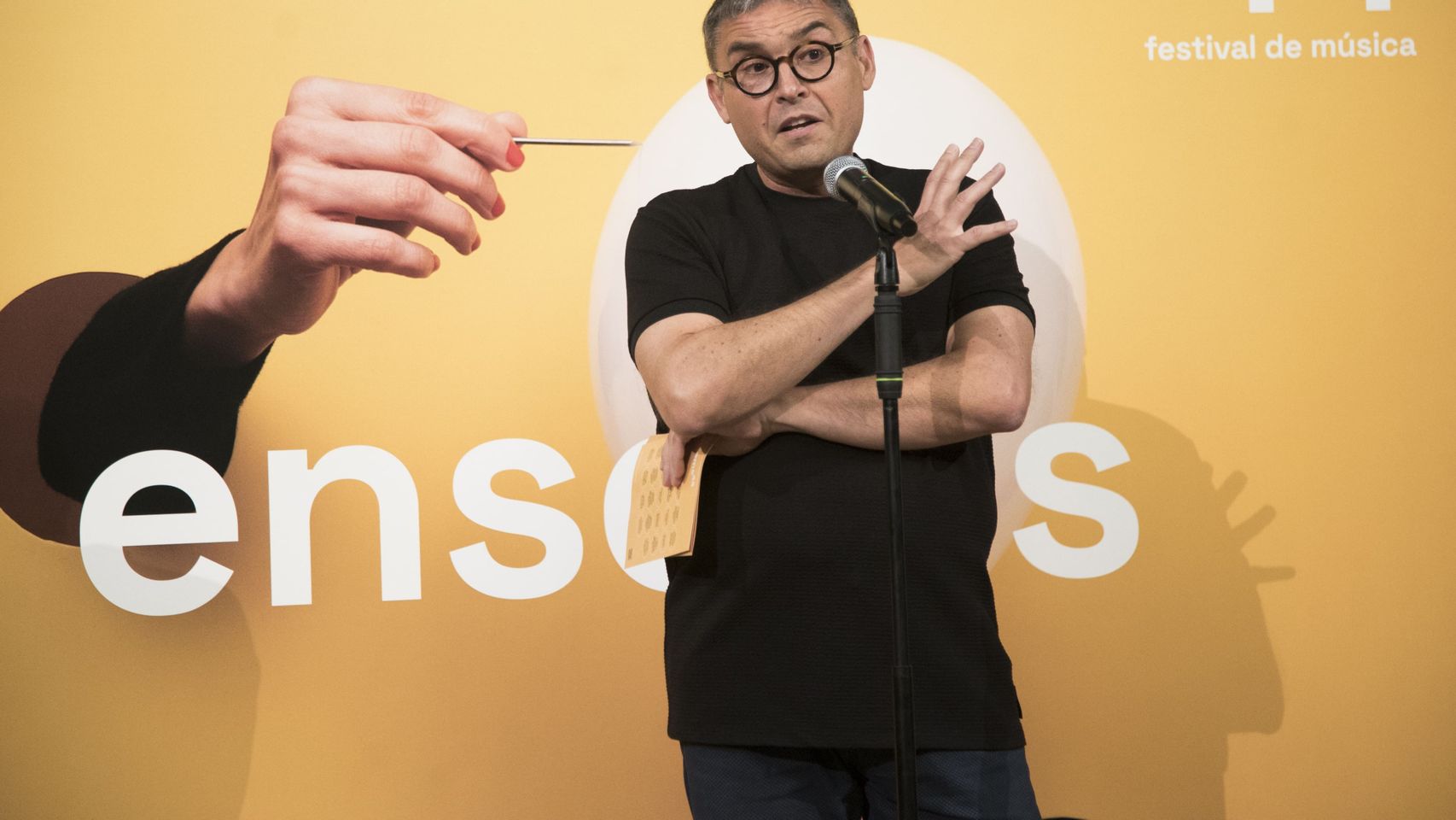 Voro García, durante la presentación en junio del Festival Ensems que dirige.