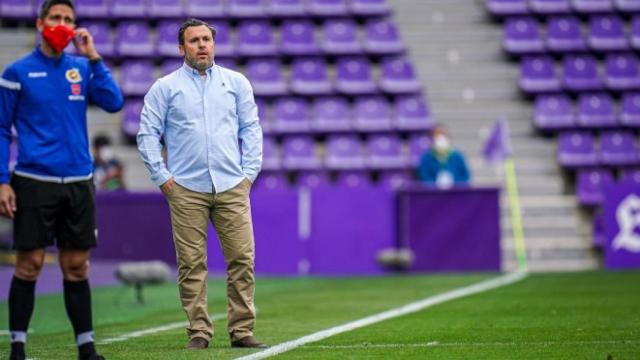 Sergio González en su etapa como entrenador del Real Valladolid