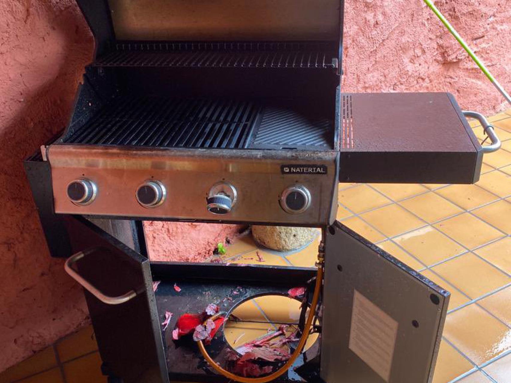 Daños en la barbacoa en Wamba
