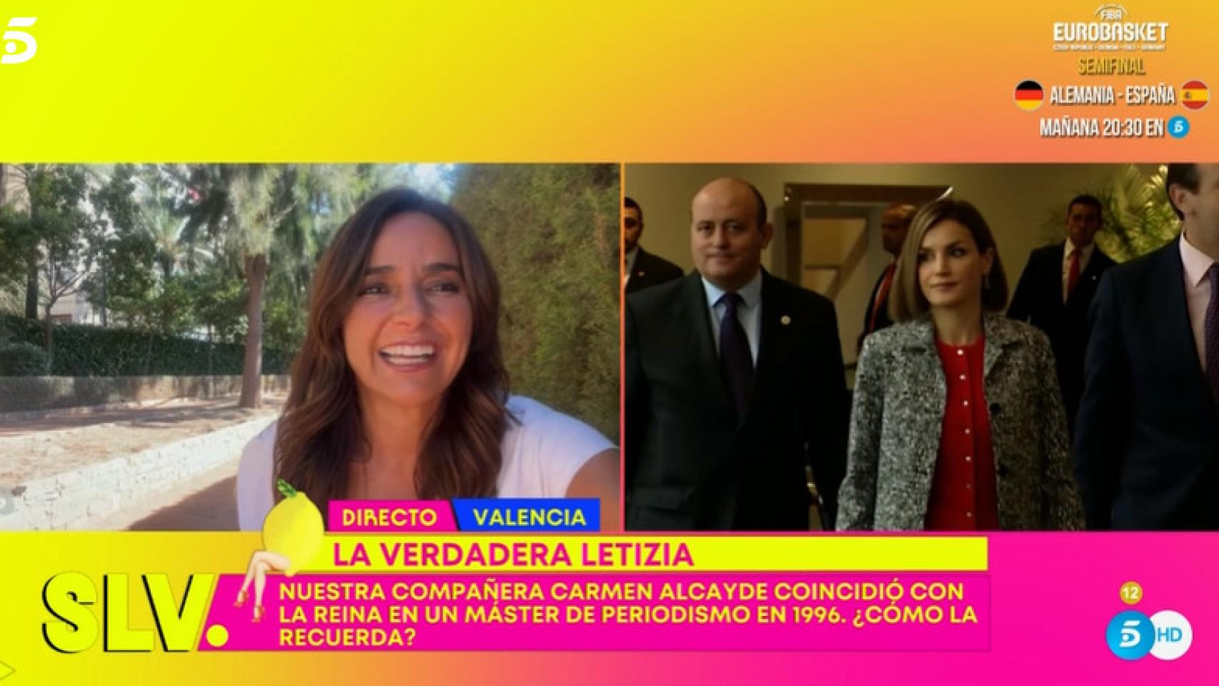 'Sálvame' desvela que Carmen Alcayde estudió con la reina Letizia: No se relacionaba con los compañeros