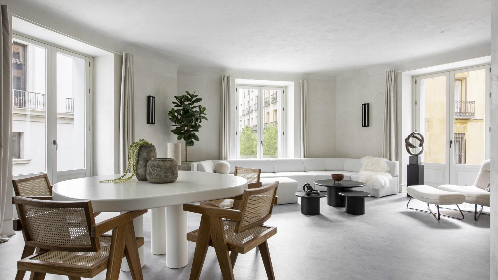 Interior de una vivienda de lujo en Madrid.